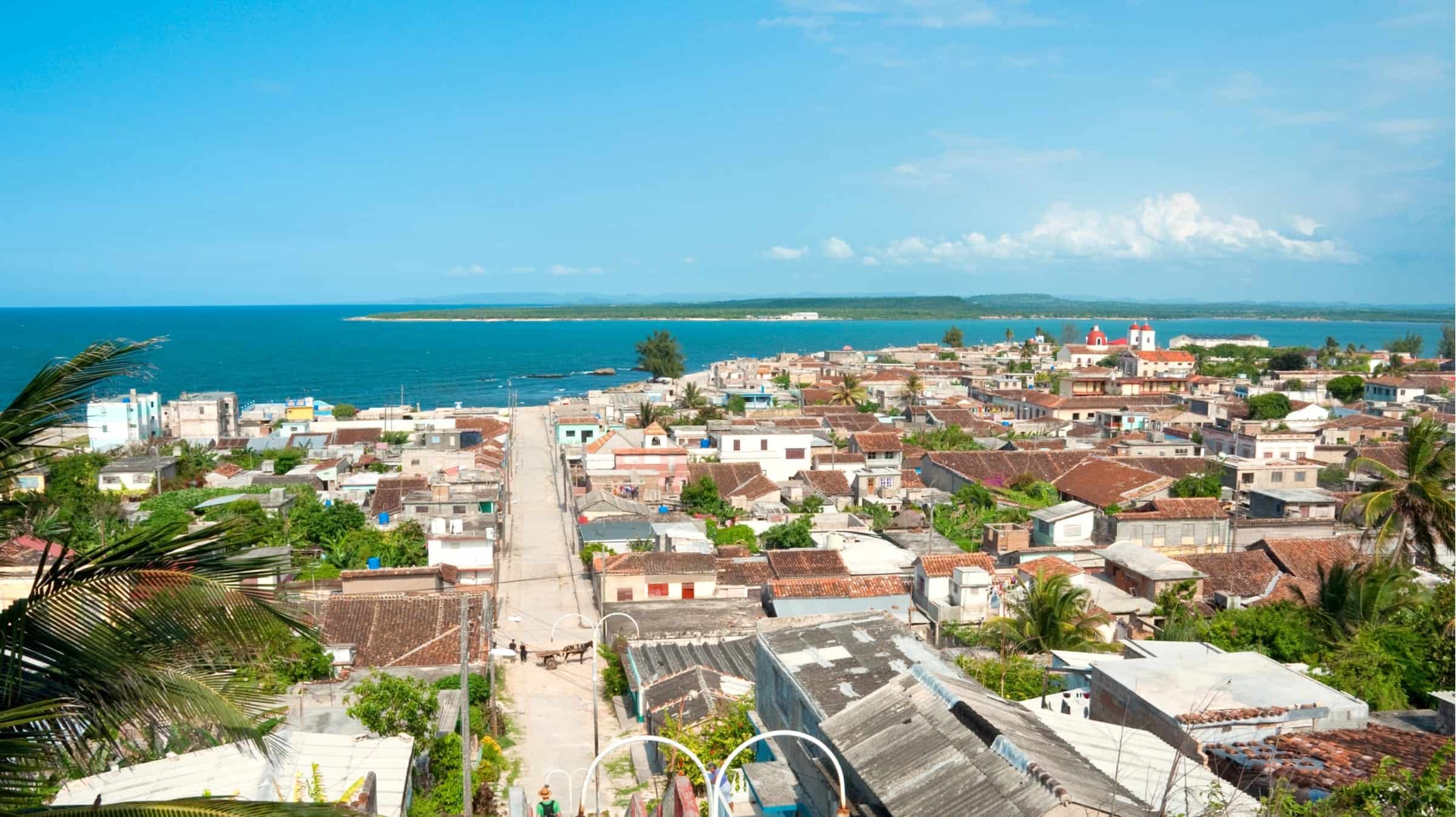 Panoramic view of Gibara town , Cuba 