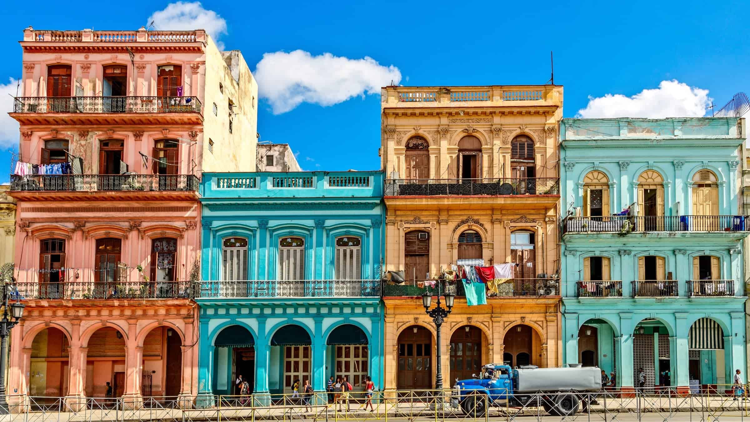 Colonial buildings , Havana , Cuba 