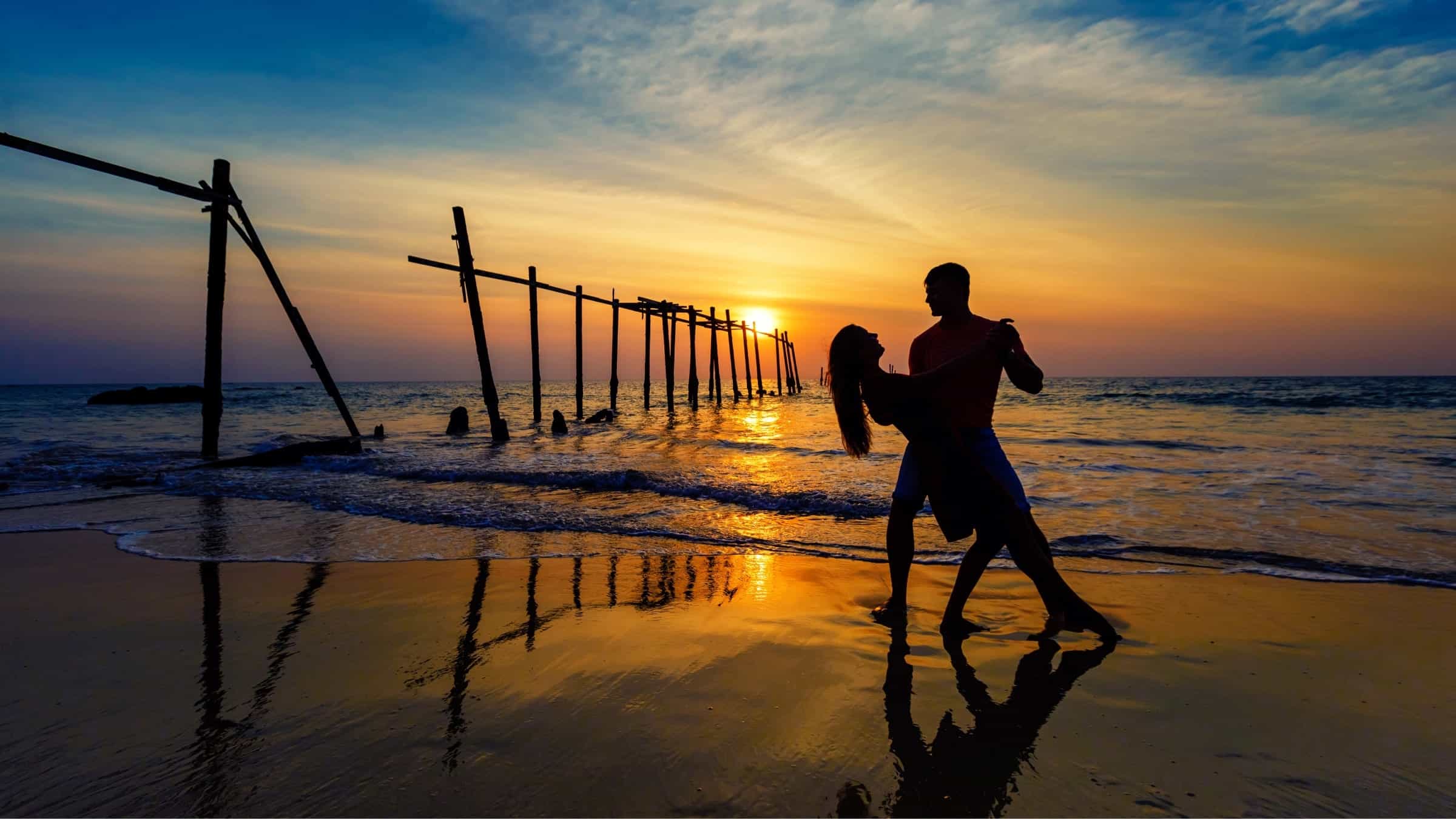 Dance performance , beach , Cuba 