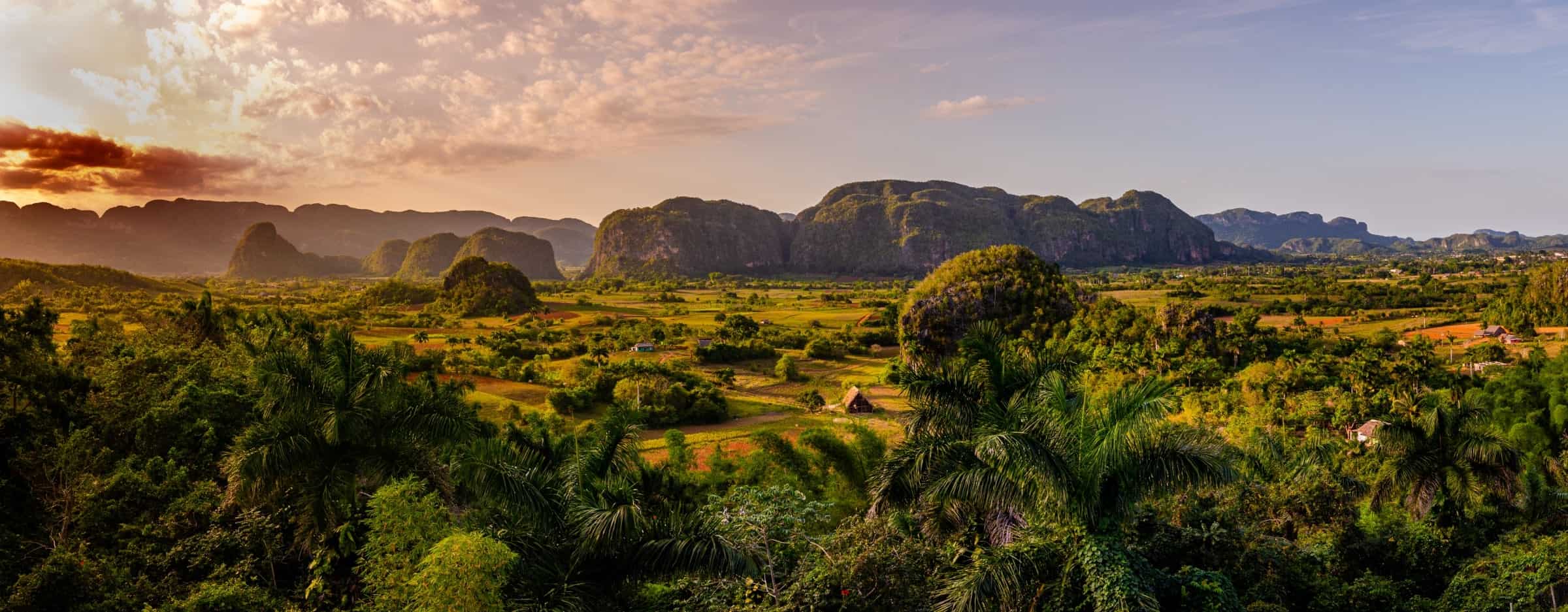 Panoramic view of Vinales Valley , Cuba 